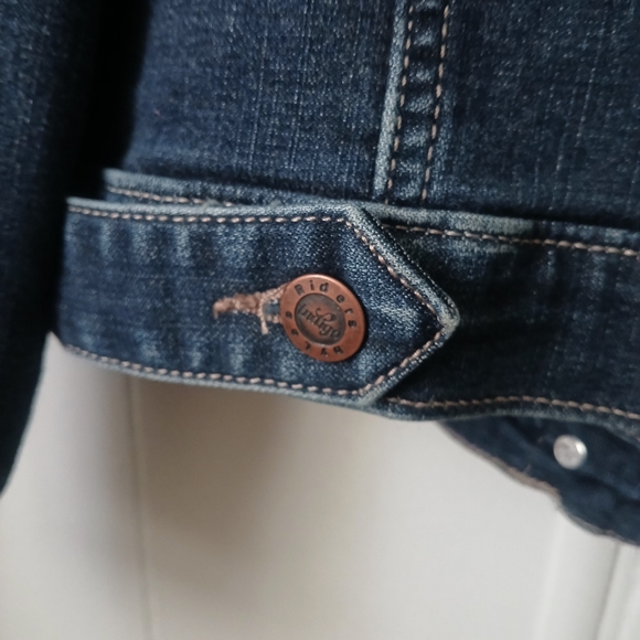 UPCYCLED DENIM JACKET WITH AC DC LOGO - Picture 3 of 6